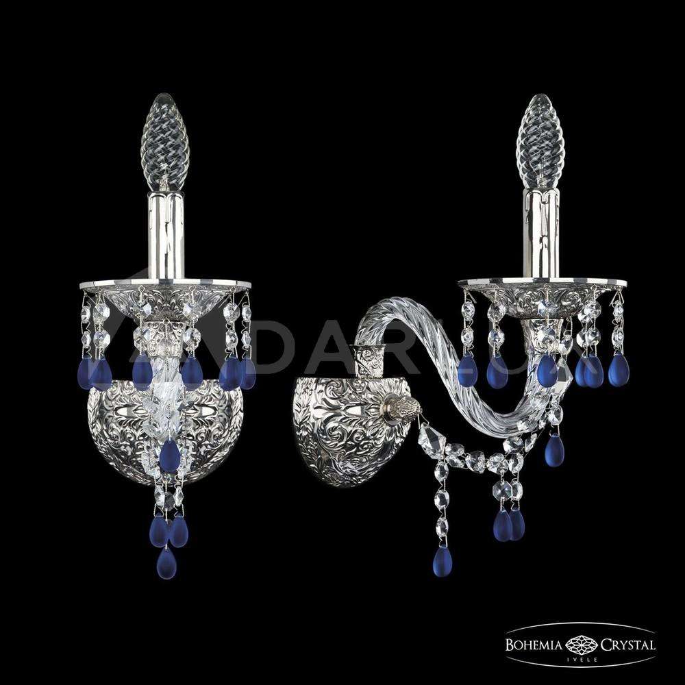 Бра хрустальные 16110B/1/165/XL Ni V3001 Bohemia Ivele Crystal