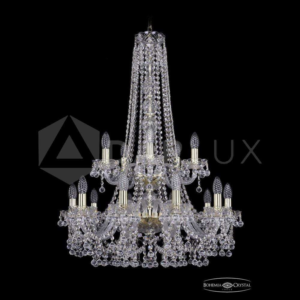 Люстра хрустальная 1409/10+5/240/h-91/2d G Bohemia Ivele Crystal