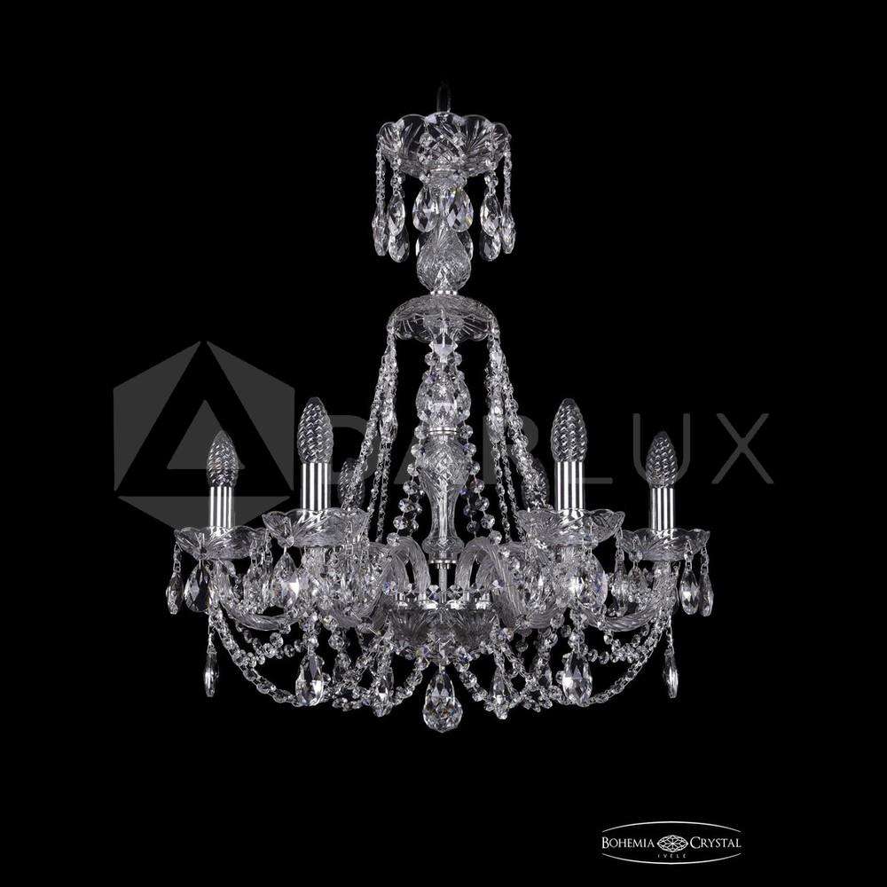 Люстра хрустальная 1406/6/195/XL-64 Ni Bohemia Ivele Crystal
