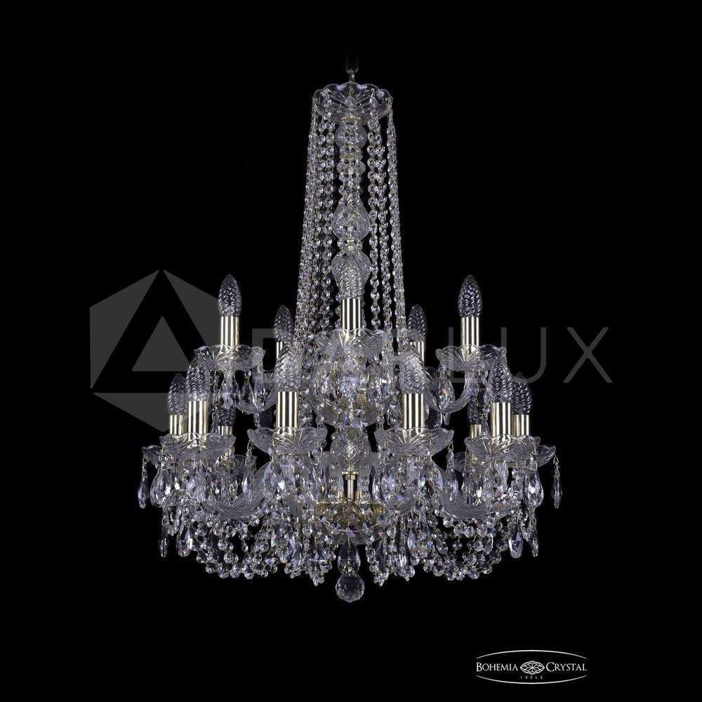 Люстра хрустальная 1406/10+5/195/h-75/2d G Bohemia Ivele Crystal