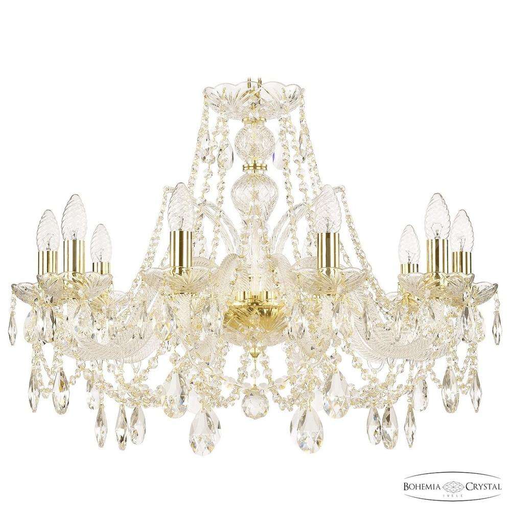 Люстра хрустальная 105/10/240 G Bohemia Ivele Crystal