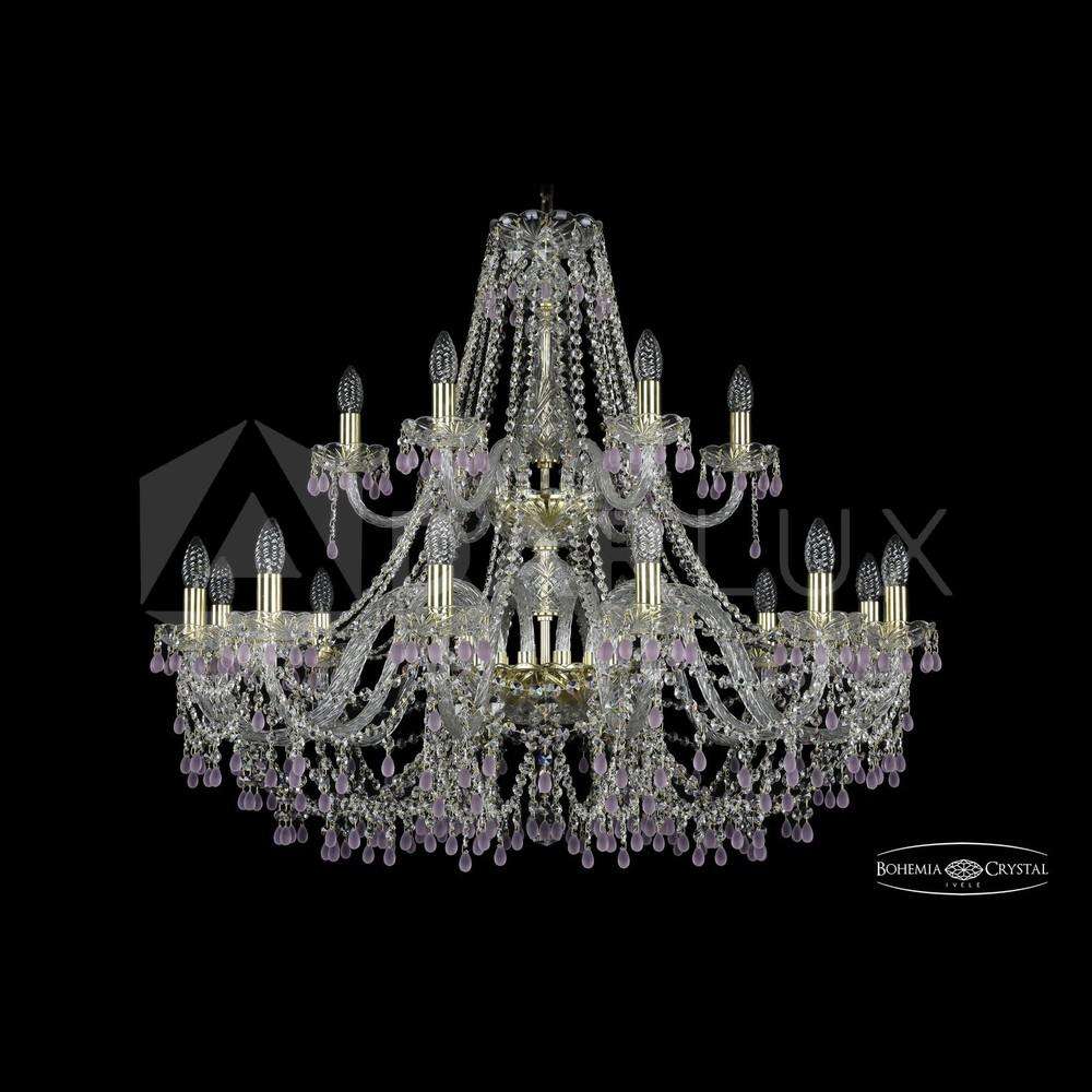 Люстра хрустальная 1410/12+6/360v/2d G V7010 Bohemia Ivele Crystal