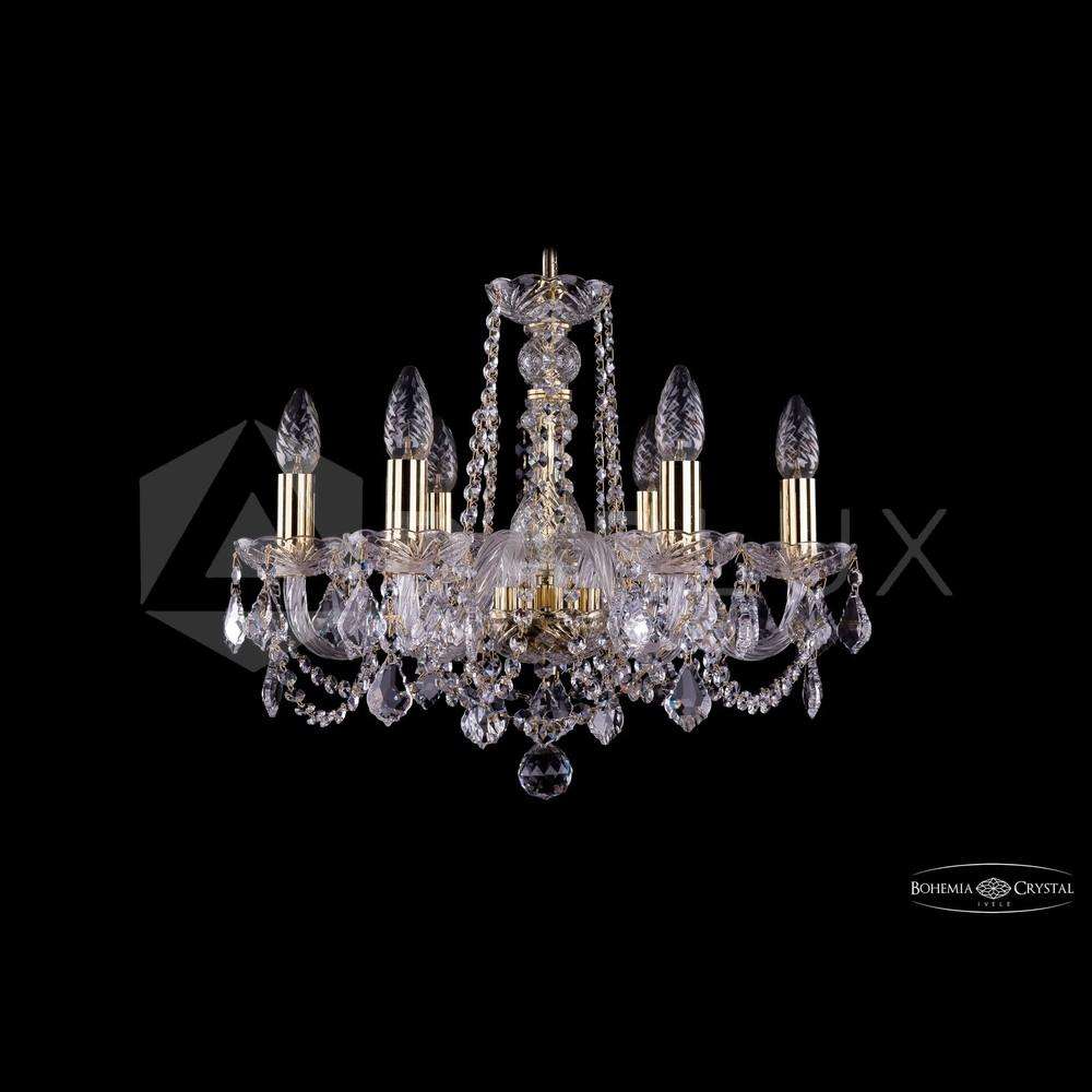 Люстра хрустальная 1402/6/160 G Leafs Bohemia Ivele Crystal
