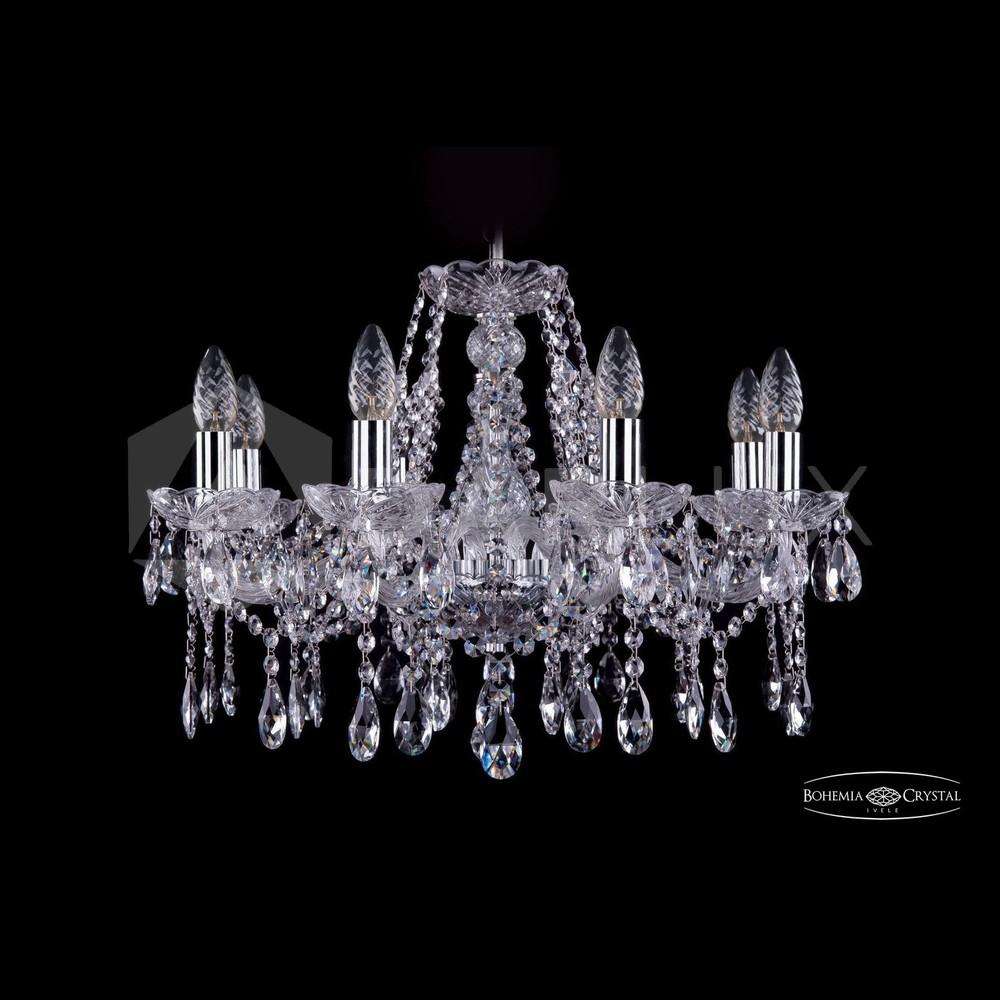 Люстра хрустальная 1413/8/200 Ni Bohemia Ivele Crystal