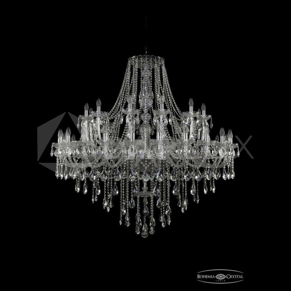 Люстра хрустальная 1415/24+12/530 Ni Bohemia Ivele Crystal