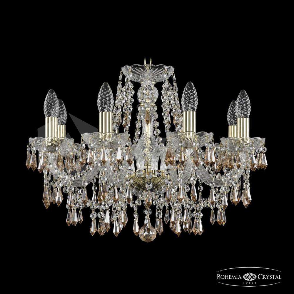 Люстра хрустальная 1403/8/195 G K721 Bohemia Ivele Crystal