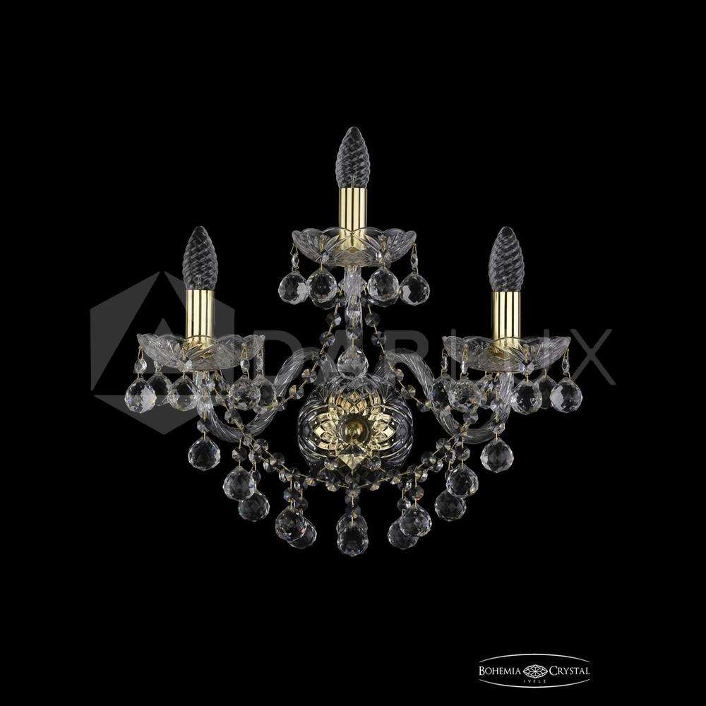 Бра хрустальные 1409B/2+1/195/XL G Bohemia Ivele Crystal