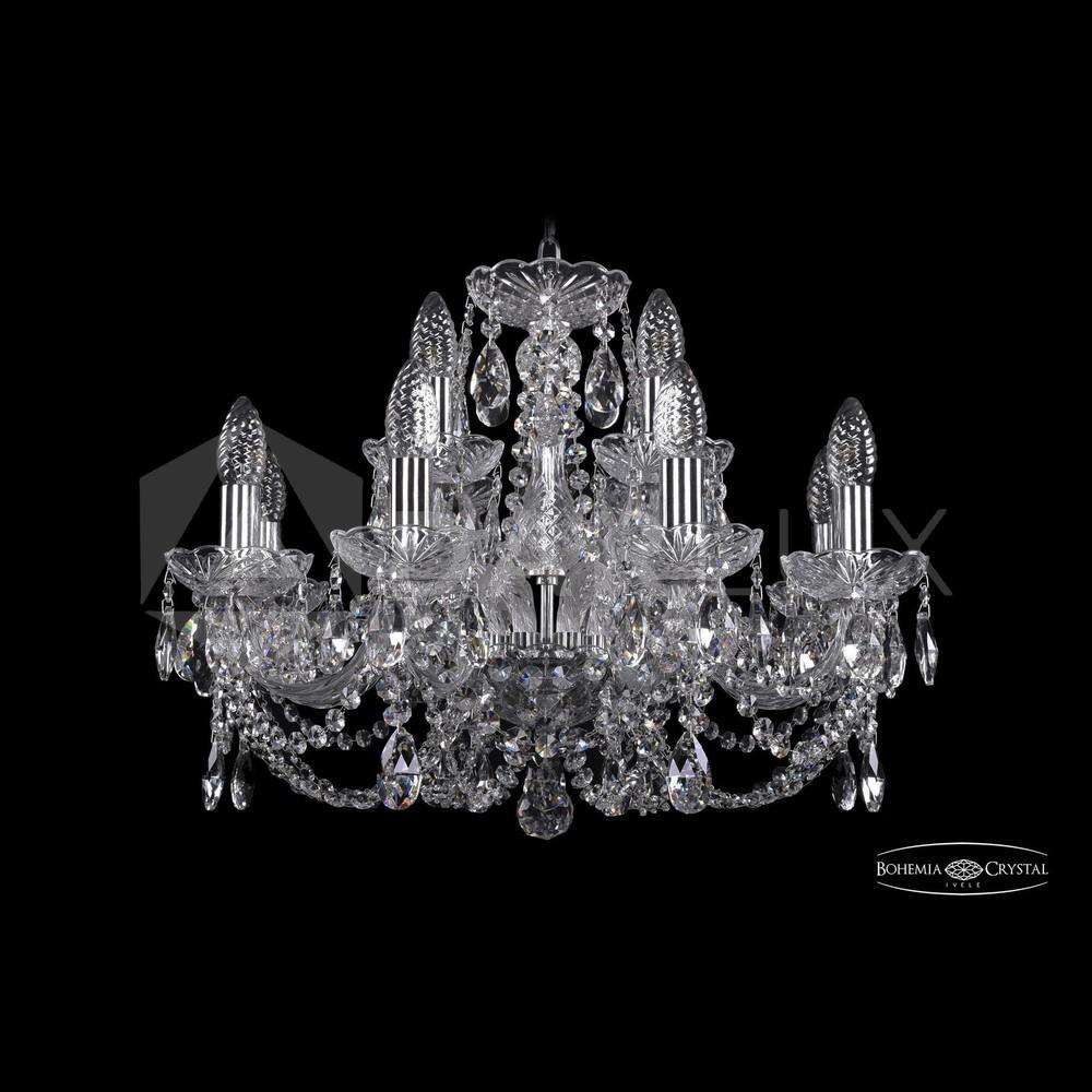 Люстра хрустальная 1406/8+4/195 Ni Bohemia Ivele Crystal
