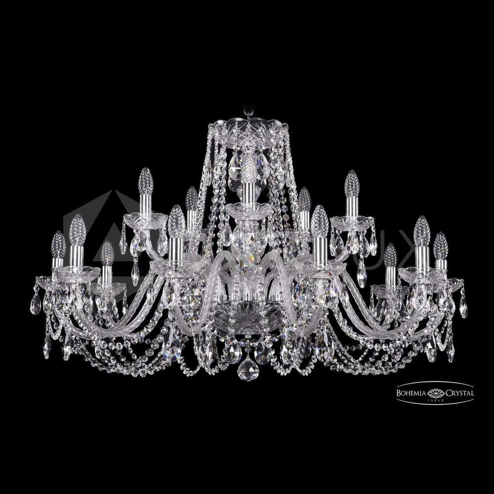 Люстра хрустальная 1402/10+5/360 Ni Bohemia Ivele Crystal