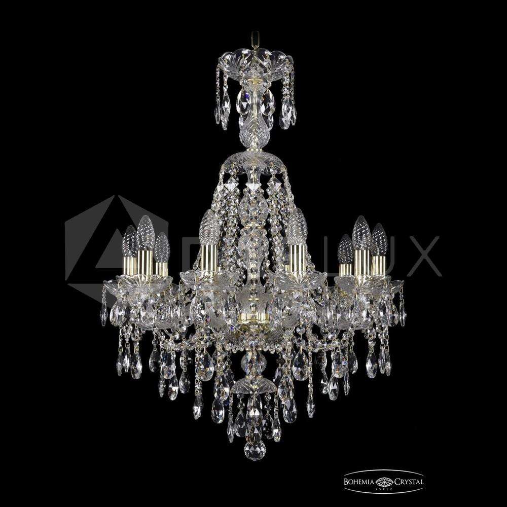 Люстра хрустальная 1415/10/200/XL-76 G Bohemia Ivele Crystal
