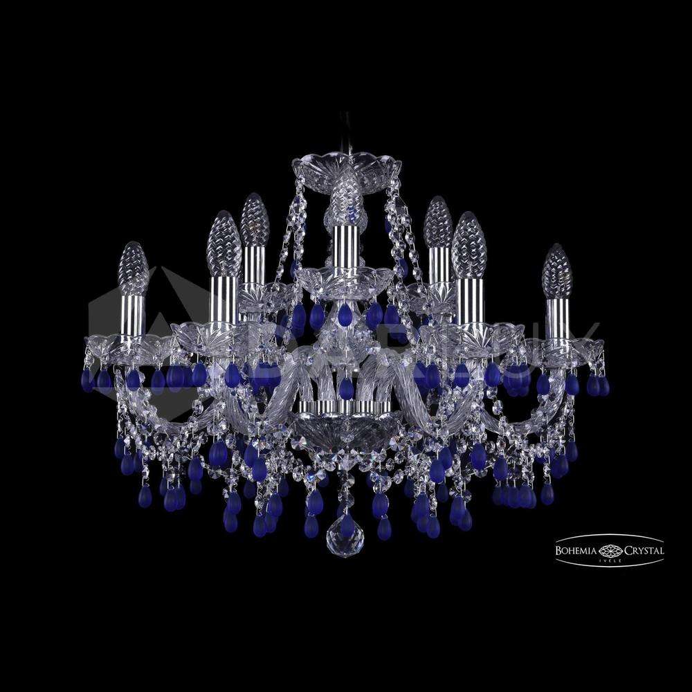 Люстра хрустальная 1410/6+3/195 Ni V3001 Bohemia Ivele Crystal