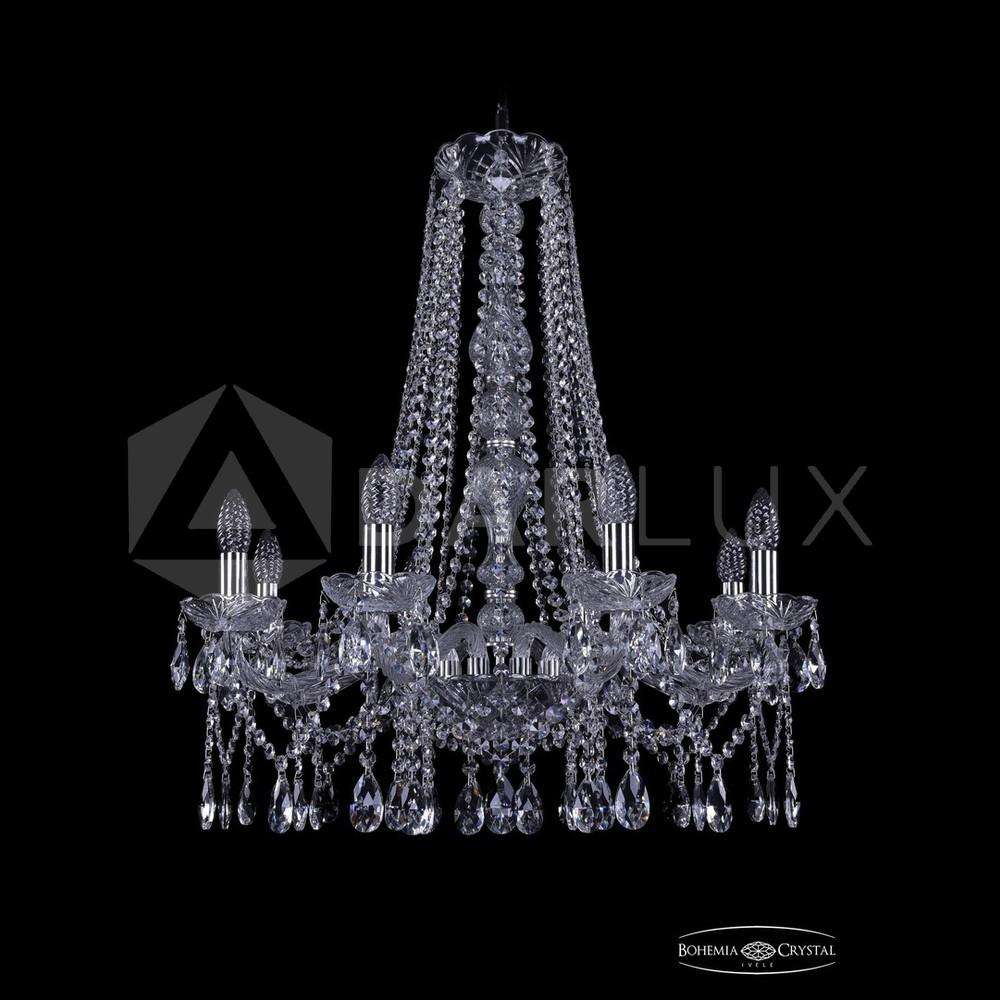 Люстра хрустальная 1413/8/220/h-73 Ni Bohemia Ivele Crystal