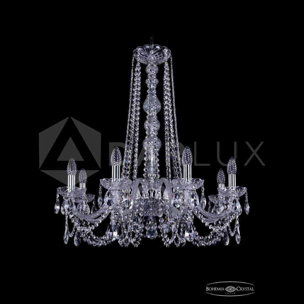 Люстра хрустальная 1402/8/240/h-73 Ni Bohemia Ivele Crystal