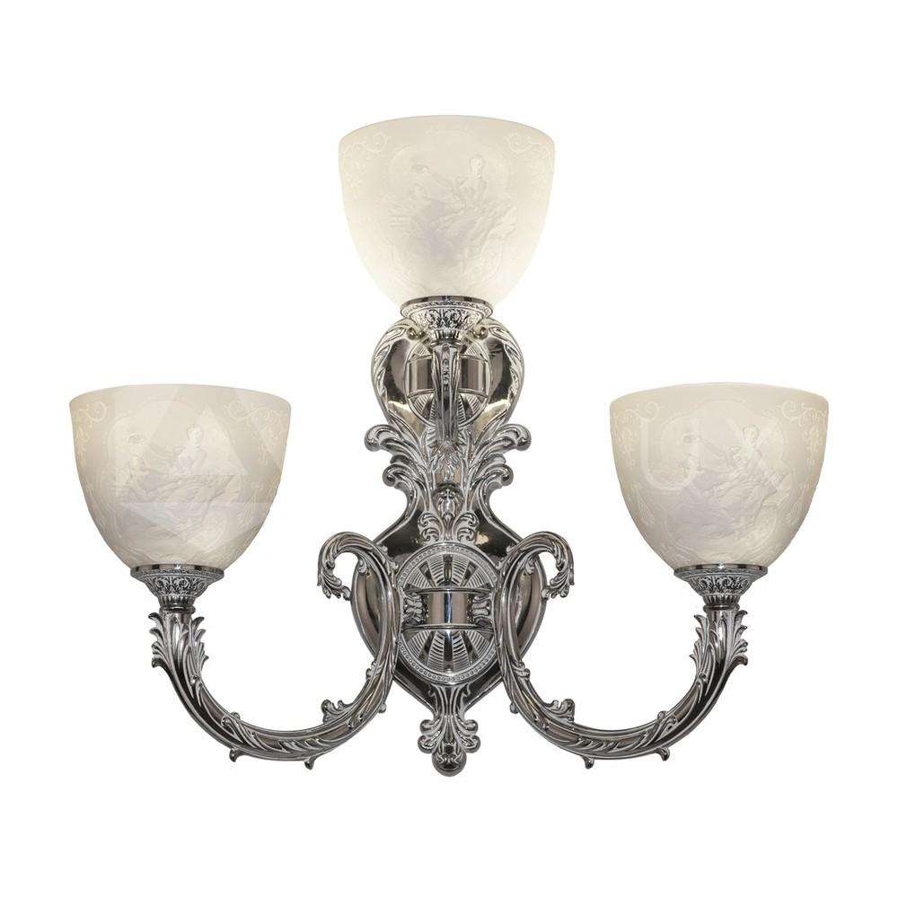 Бра бронзовые 7109B16/2+1/210 NW P1 U Pair Bohemia Ivele Crystal