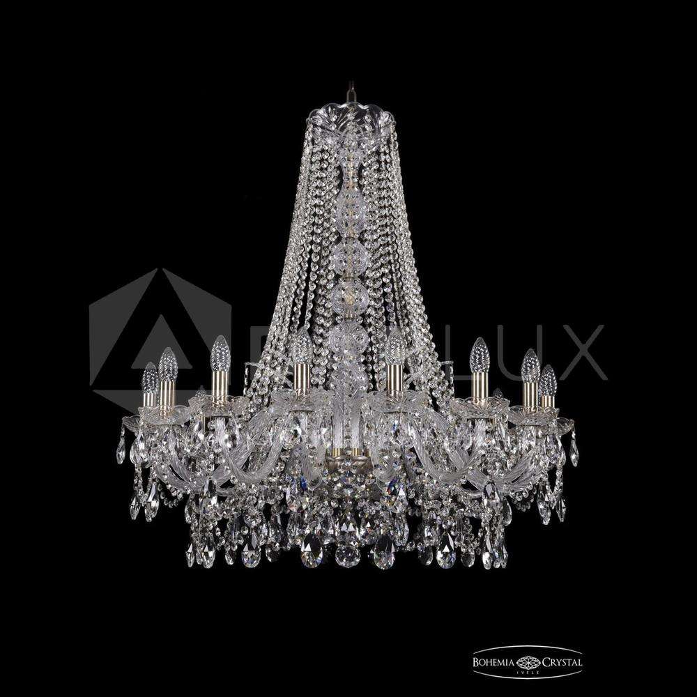 Люстра хрустальная 1411/16/300/h-90 Pa Bohemia Ivele Crystal