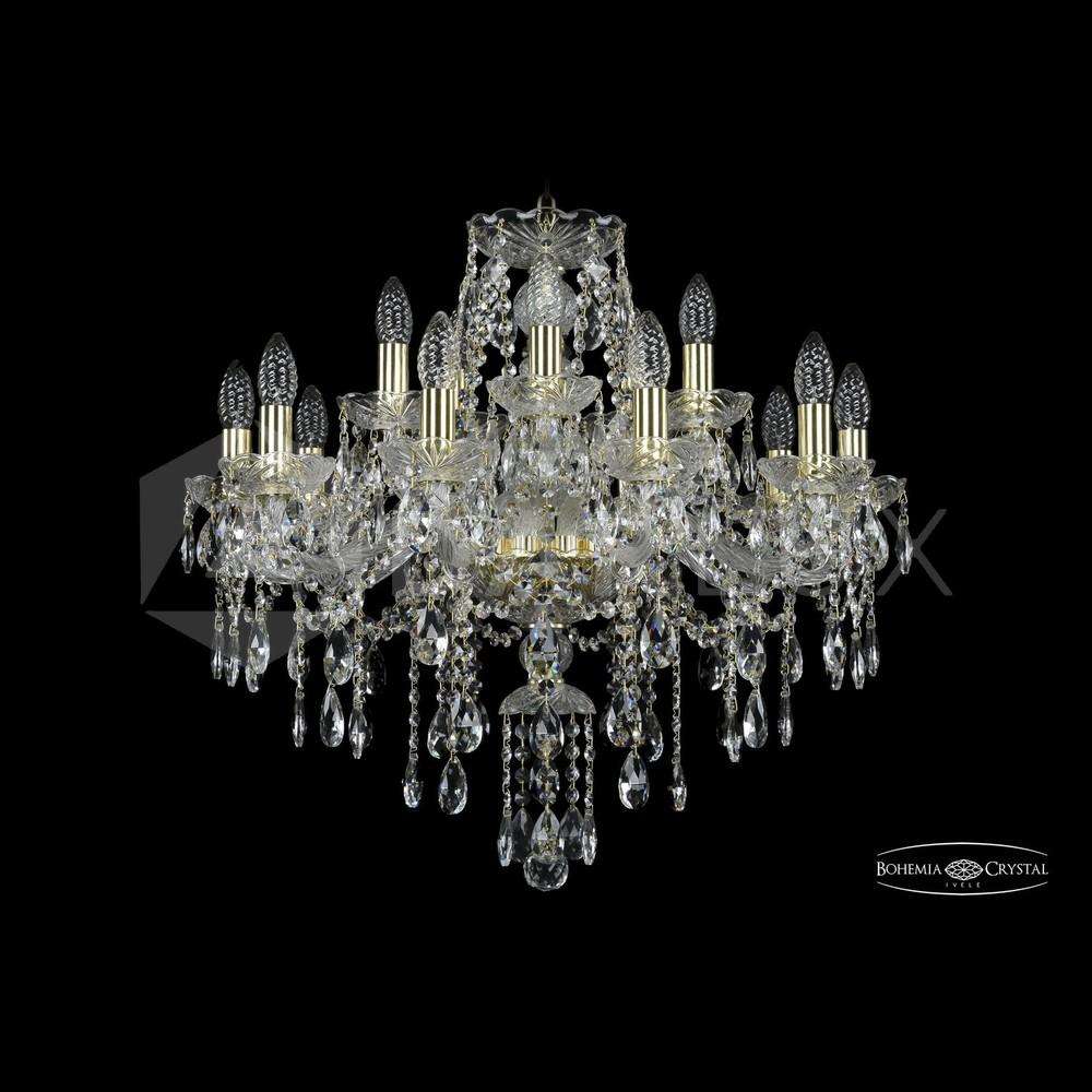 Люстра хрустальная 1415/10+5/220 G Bohemia Ivele Crystal