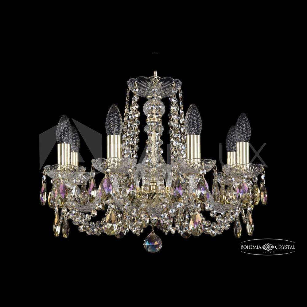 Люстра хрустальная 1402/8/160 G R801 Bohemia Ivele Crystal