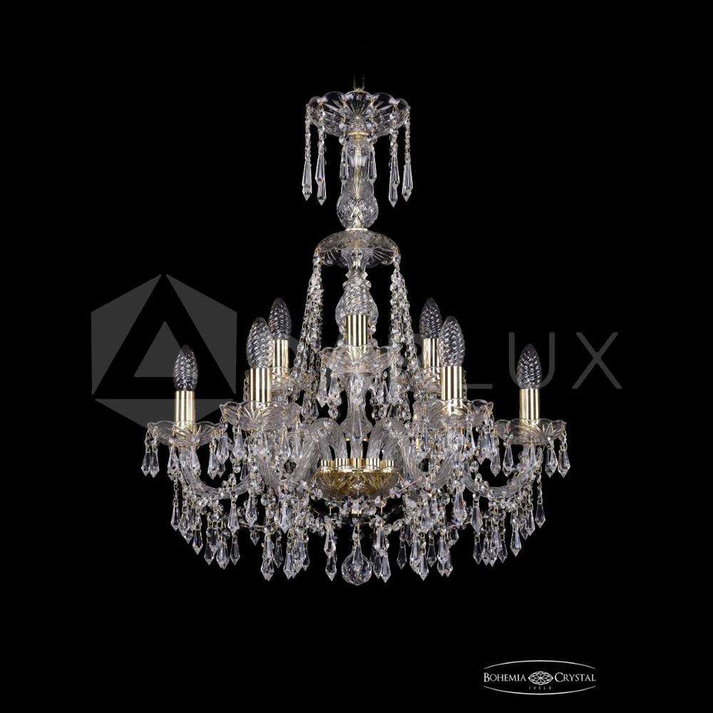 Люстра хрустальная 1403/6+3/195/XL-65 G Bohemia Ivele Crystal