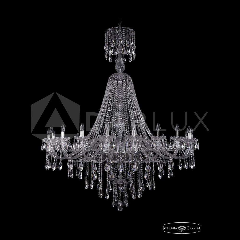 Люстра хрустальная 1415/20/530/XL-180 Ni Bohemia Ivele Crystal