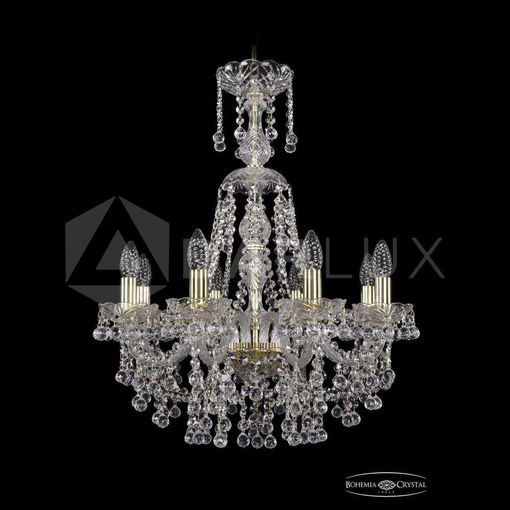 Люстра хрустальная 1409/8/195/XL-68 G Bohemia Ivele Crystal