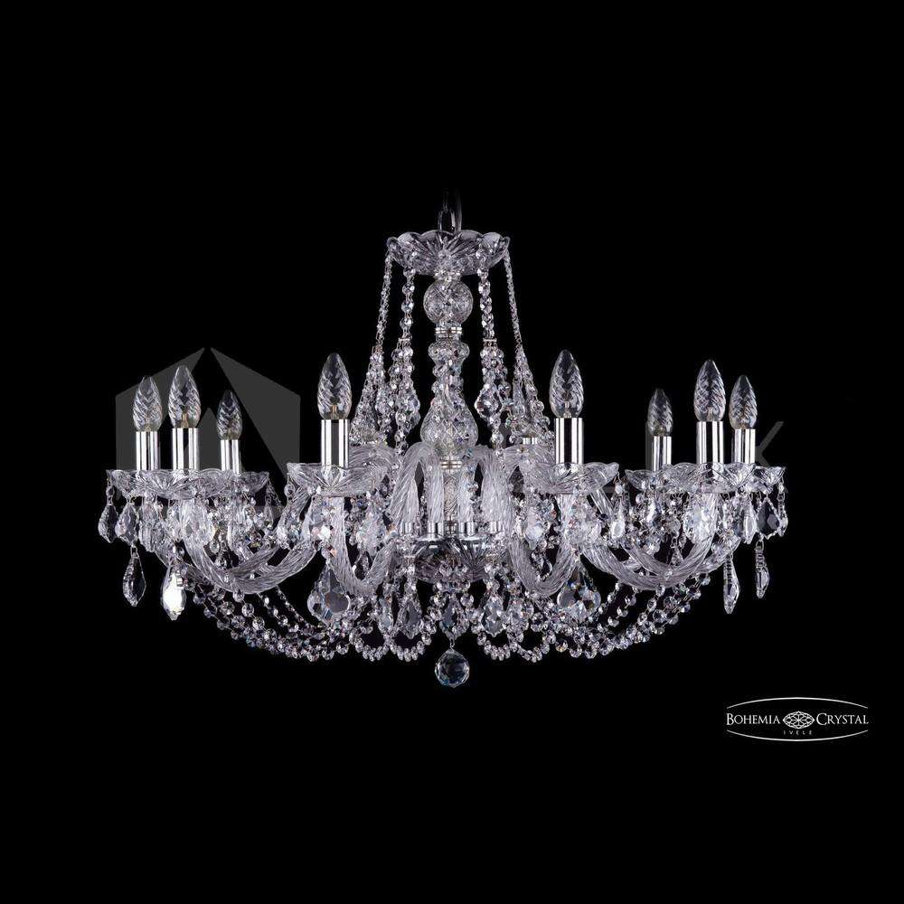 Люстра хрустальная 1406/10/300 Ni Leafs Bohemia Ivele Crystal