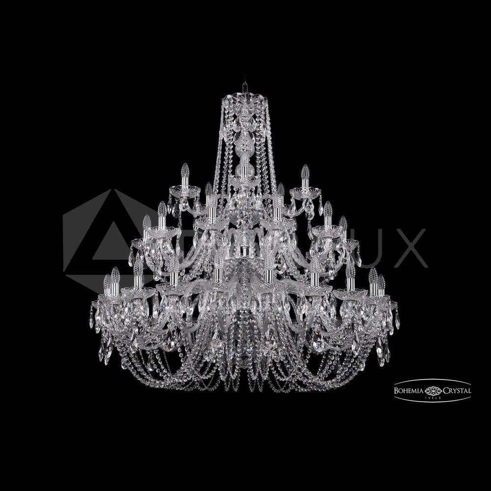Люстра хрустальная 1402/20+10+5/400/3d Ni Bohemia Ivele Crystal
