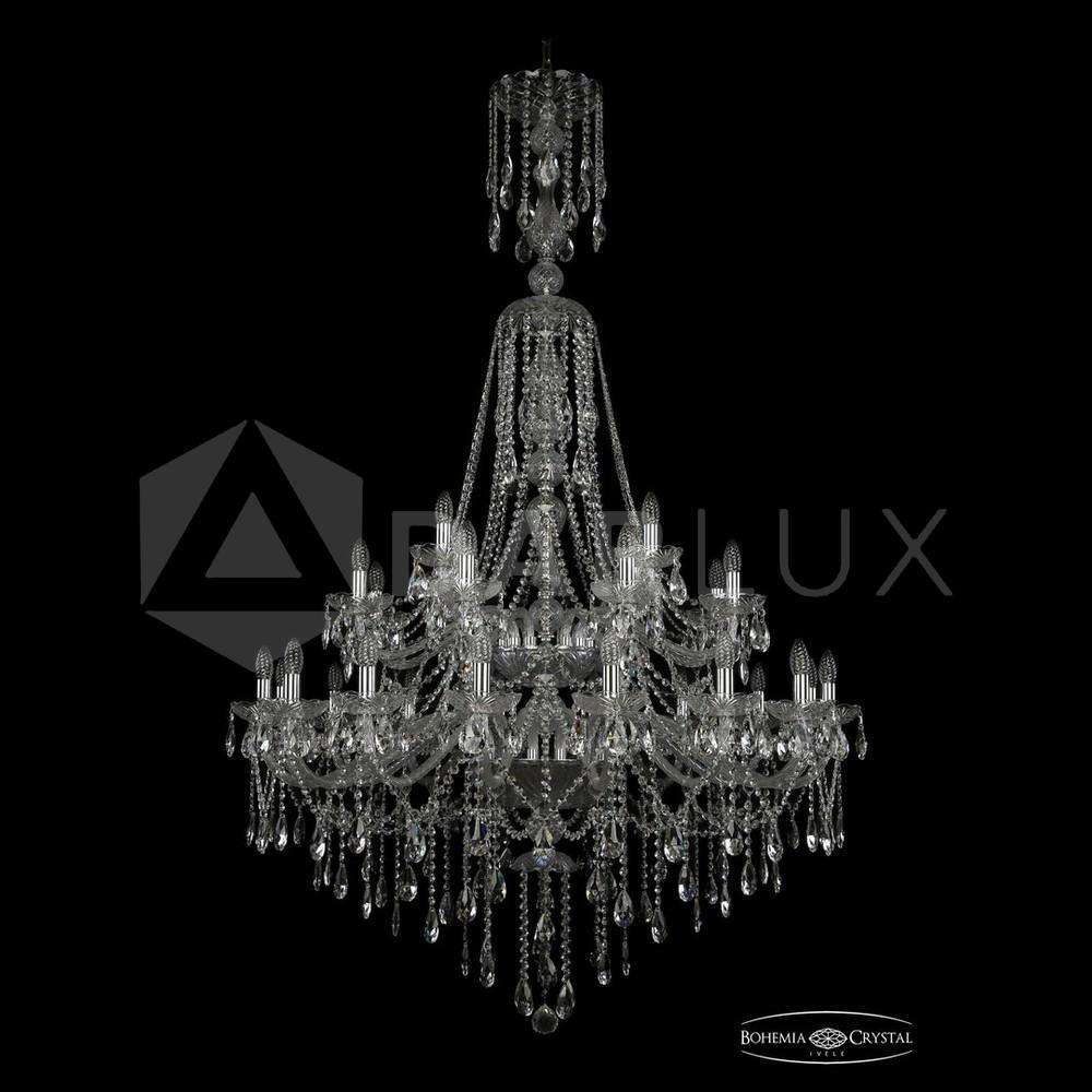 Люстра хрустальная 1415/16+8+4/400/XL-185/2d Ni Bohemia Ivele Crystal