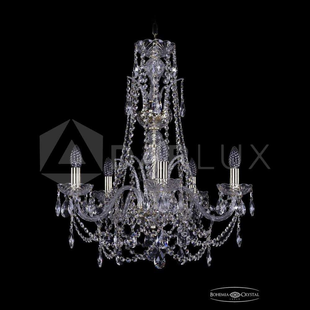 Люстра хрустальная 1411/5/195/Xl-63 G Bohemia Ivele Crystal
