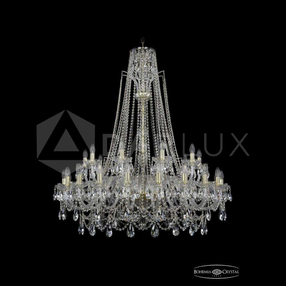 Люстра хрустальная 1411/20+10/400/XL-130 G Bohemia Ivele Crystal