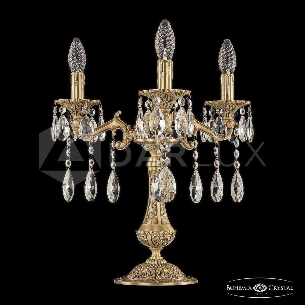 Настольная лампа бронзовая 7202L/3/125 A FP Bohemia Ivele Crystal