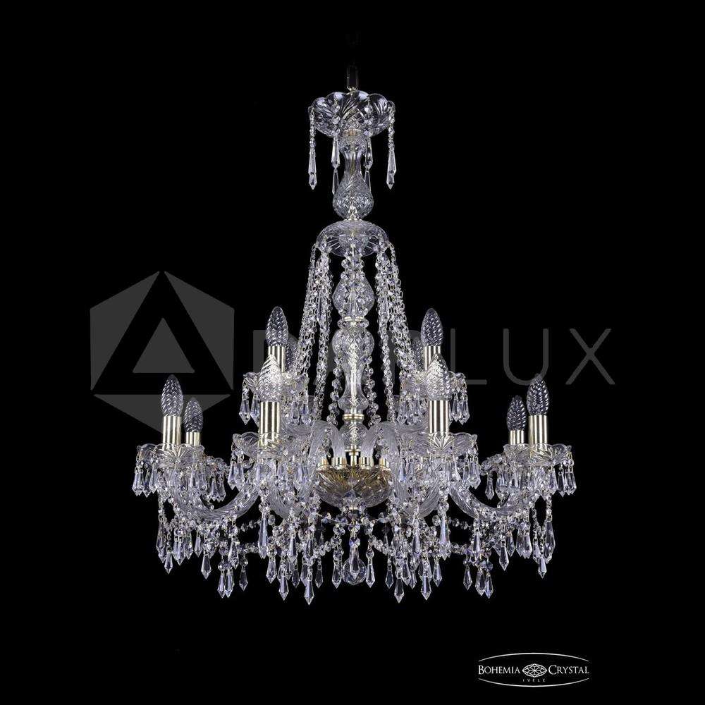 Люстра хрустальная 1403/8+4/240/XL-80 G Bohemia Ivele Crystal