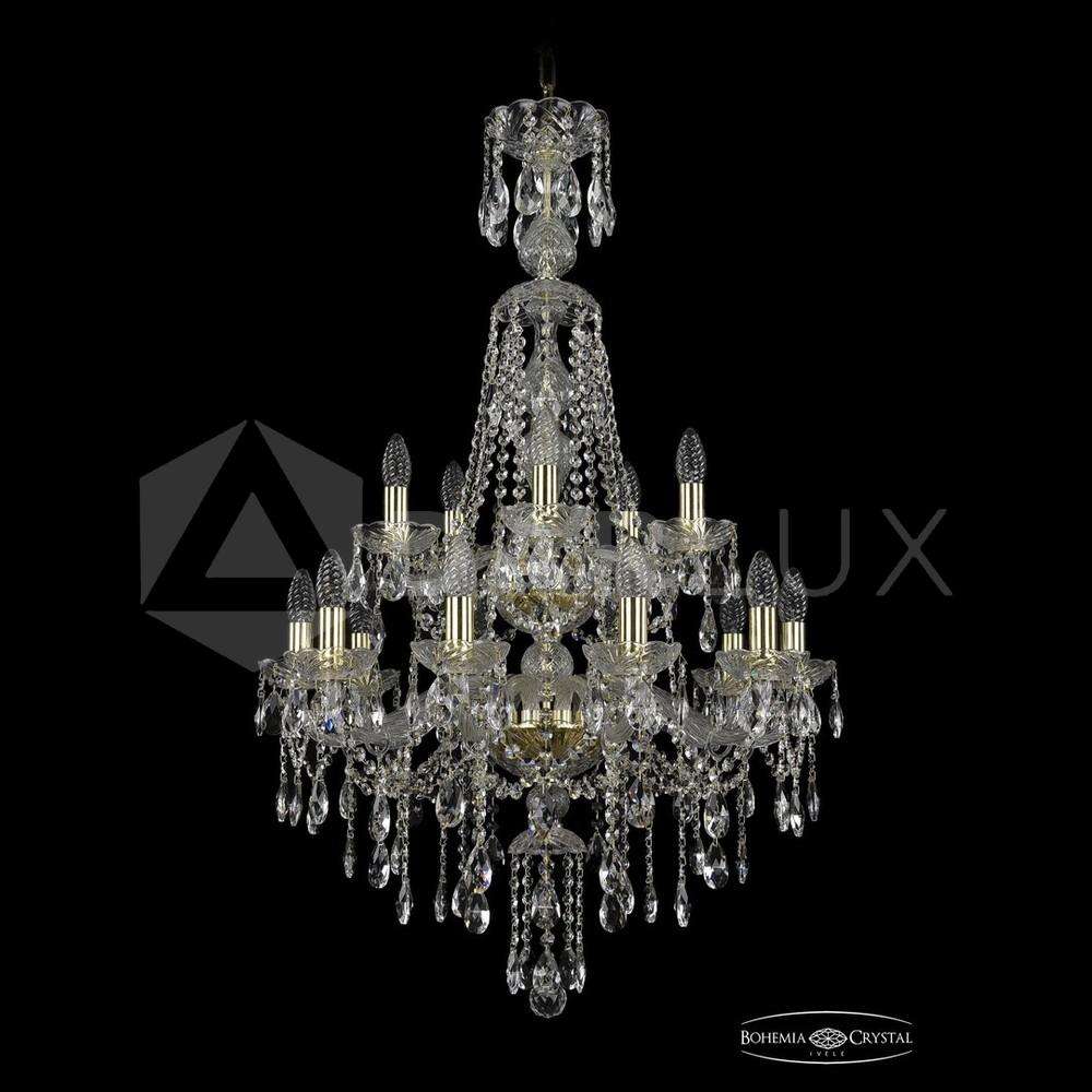 Люстра хрустальная 1415/10+5/220/XL-104/2d G Bohemia Ivele Crystal