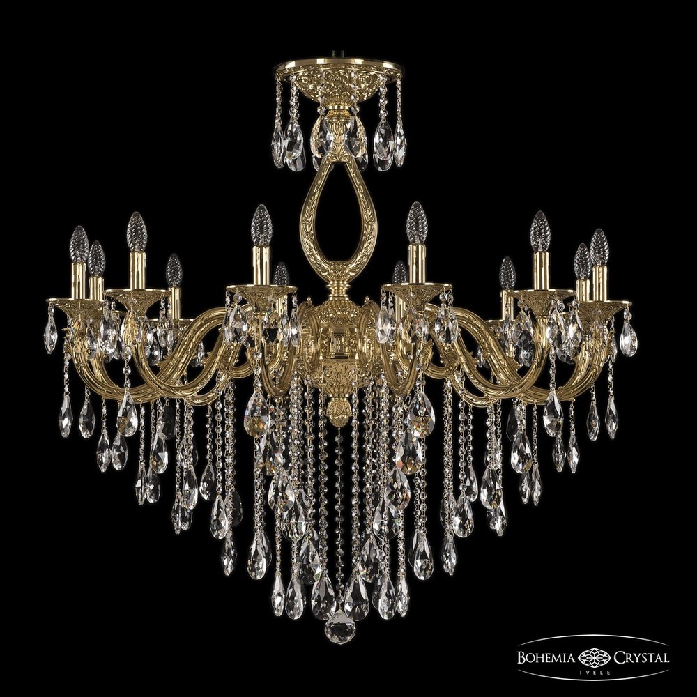Люстра бронзовая 71301/12/360 B G Bohemia Ivele Crystal