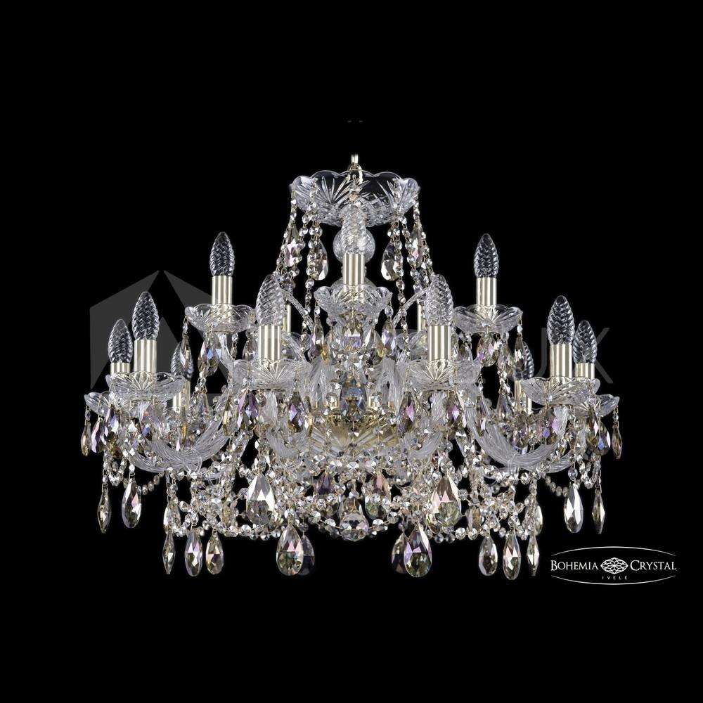 Люстра хрустальная 1411/10+5/240 G R801 Bohemia Ivele Crystal