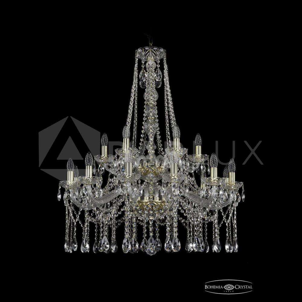 Люстра хрустальная 1413/12+6/300/h-96/2d G Bohemia Ivele Crystal