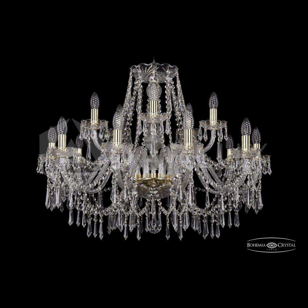 Люстра хрустальная 1403/10+5/300 G Bohemia Ivele Crystal