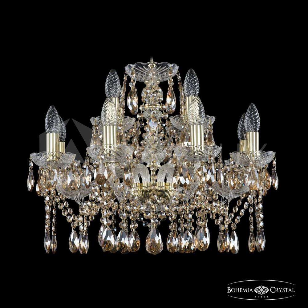 Люстра хрустальная 1413/8+4/200 G R721 Bohemia Ivele Crystal