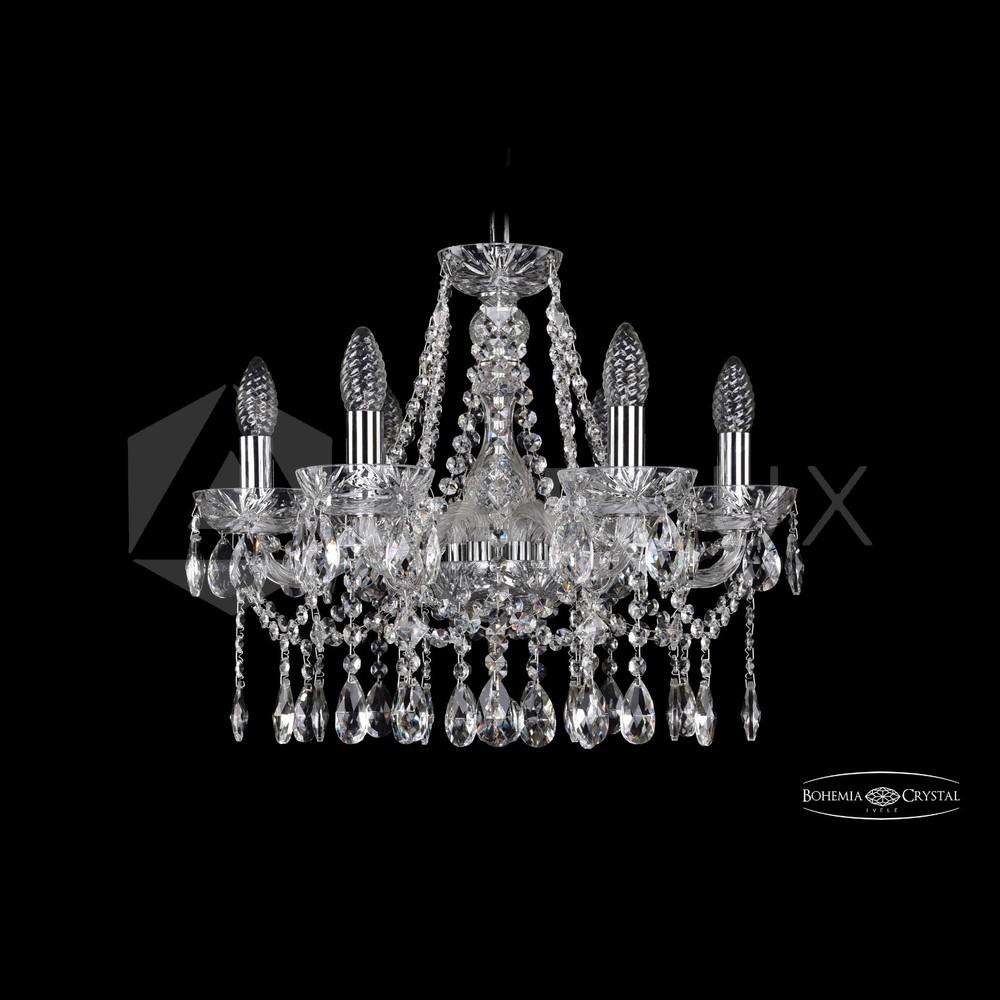 Люстра хрустальная 2413/6/165 Ni Clear/1A Bohemia Ivele Crystal