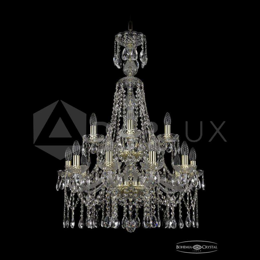 Люстра хрустальная 1413/10+5/220/XL-92/2d G Bohemia Ivele Crystal