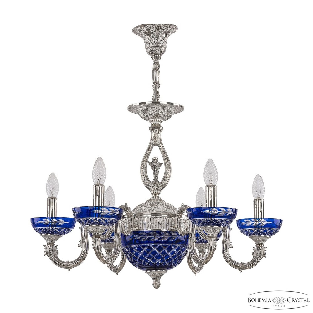 Люстра бронзовая 71403P/6/175 NW P Clear-Blue/H-1J FA10S Bohemia Ivele Crystal