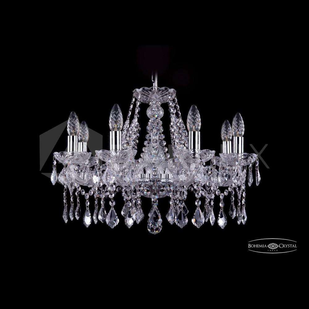Люстра хрустальная 1413/8/200 Ni Leafs Bohemia Ivele Crystal