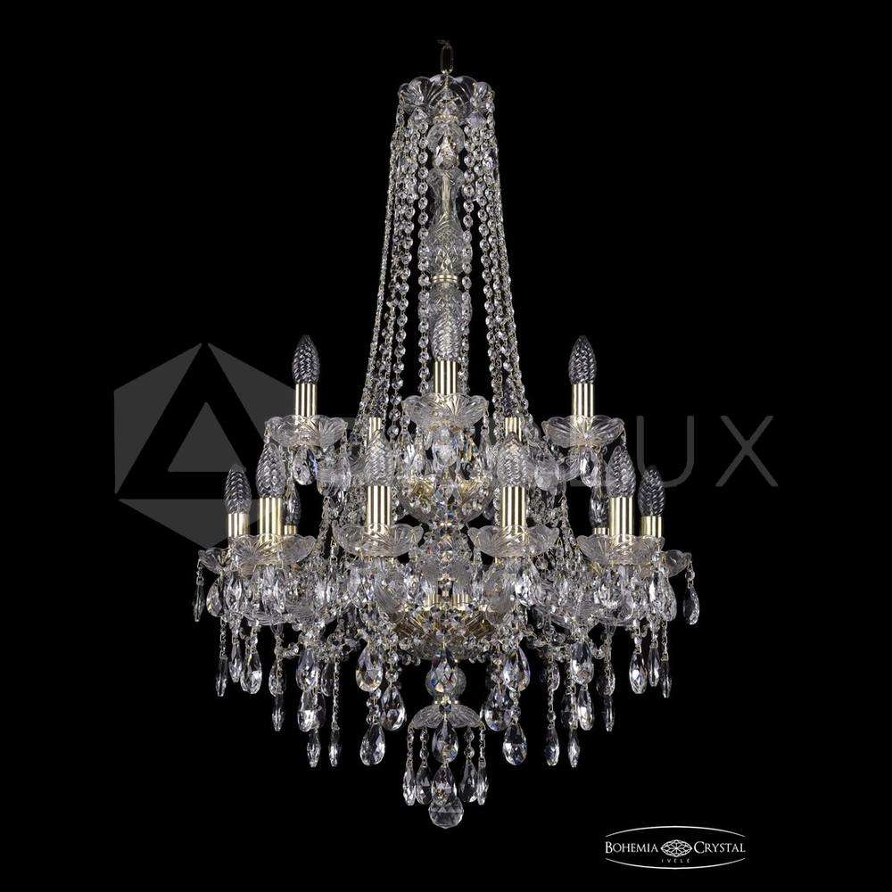 Люстра хрустальная 1415/10+5/200/h-92/2d G Bohemia Ivele Crystal