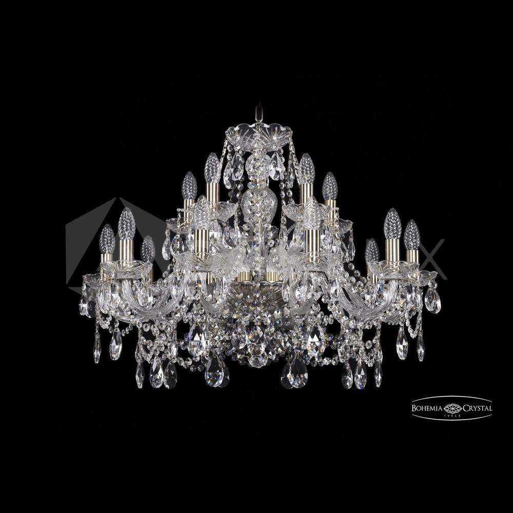 Люстра хрустальная 1411/10+5/240 Pa Bohemia Ivele Crystal