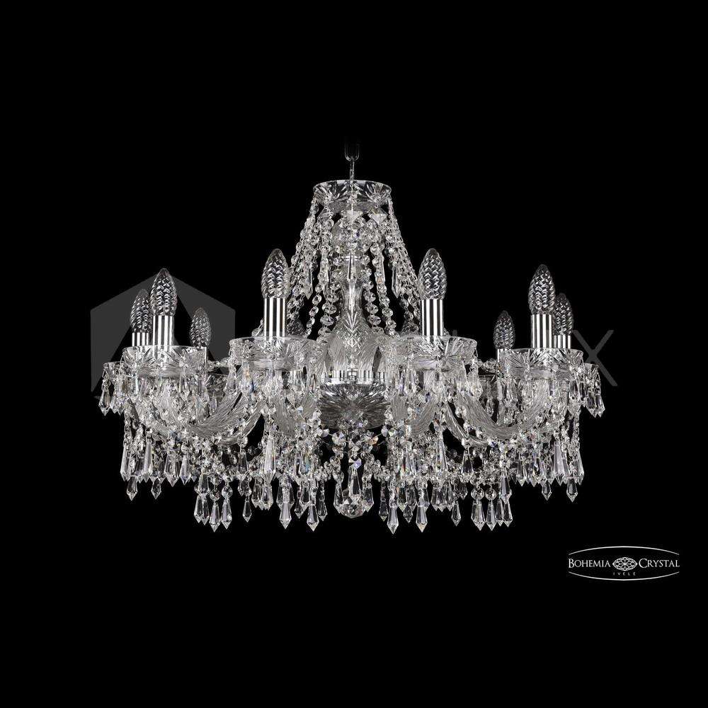 Люстра хрустальная 2403/10/240 Ni Clear/1A Bohemia Ivele Crystal