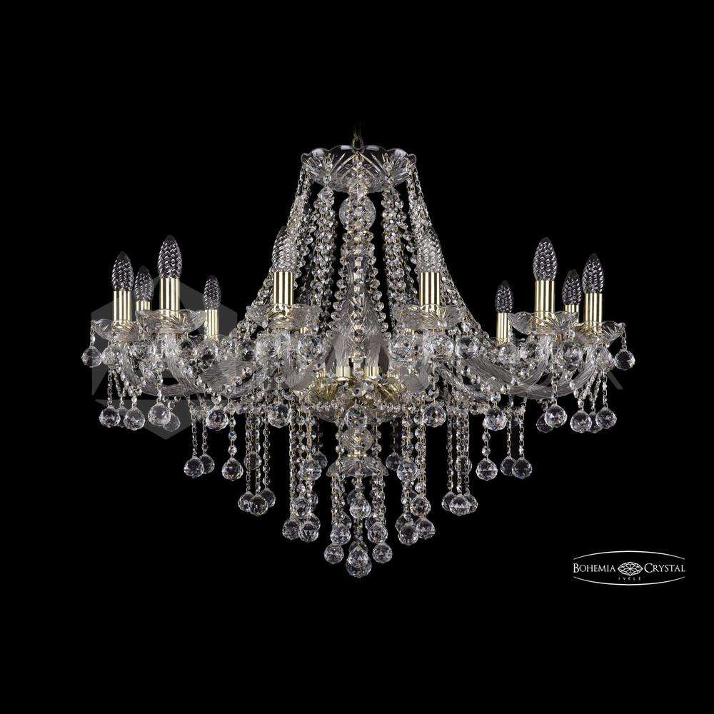 Люстра хрустальная 1415/12/300 G Balls Bohemia Ivele Crystal