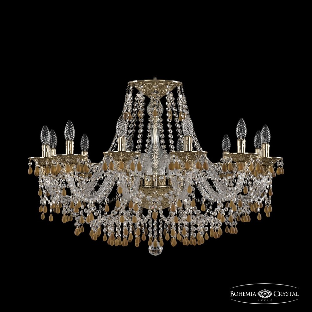 Люстра хрустальная 16110/12/300 G V1003 Bohemia Ivele Crystal