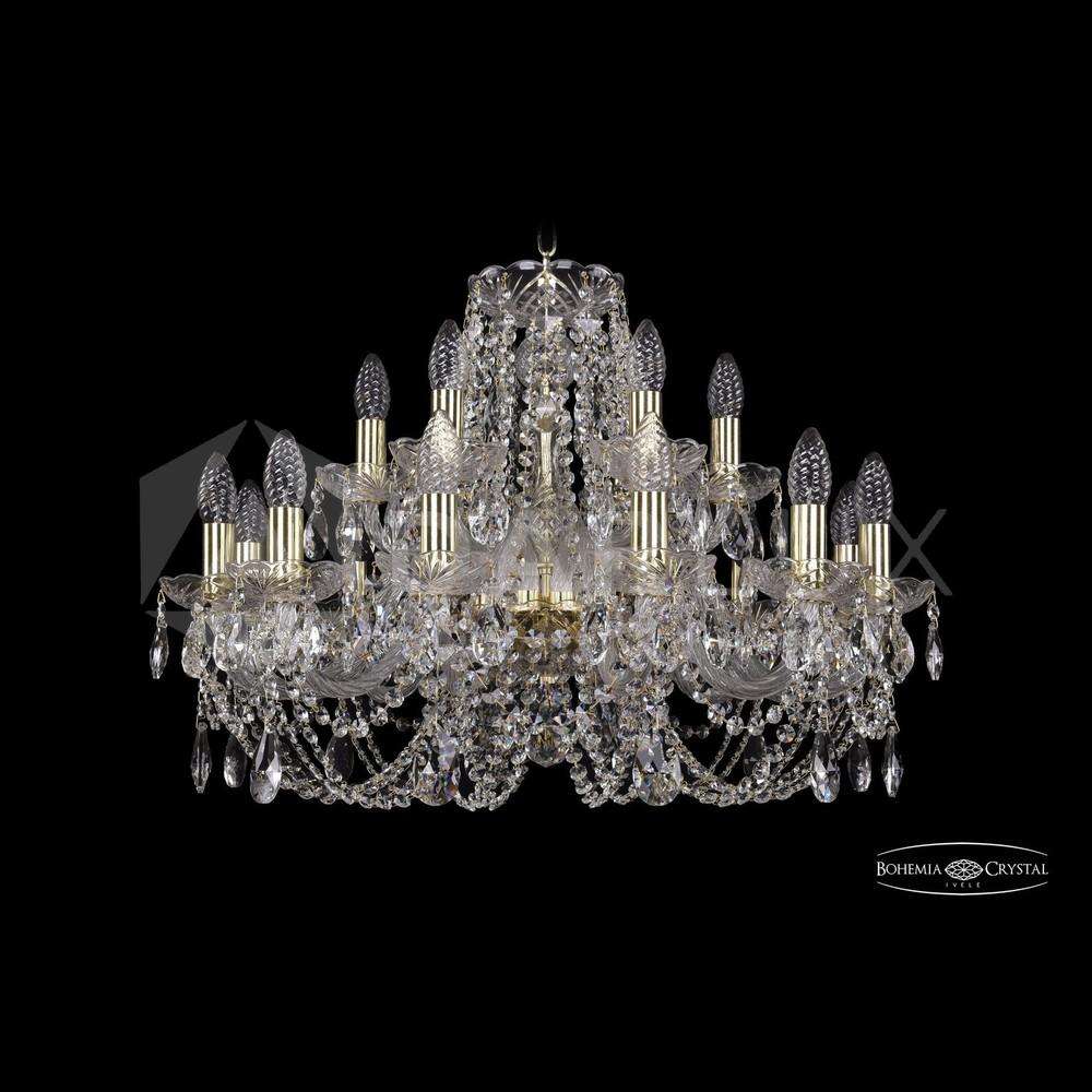 Люстра хрустальная 1406/12+6/240 G Bohemia Ivele Crystal