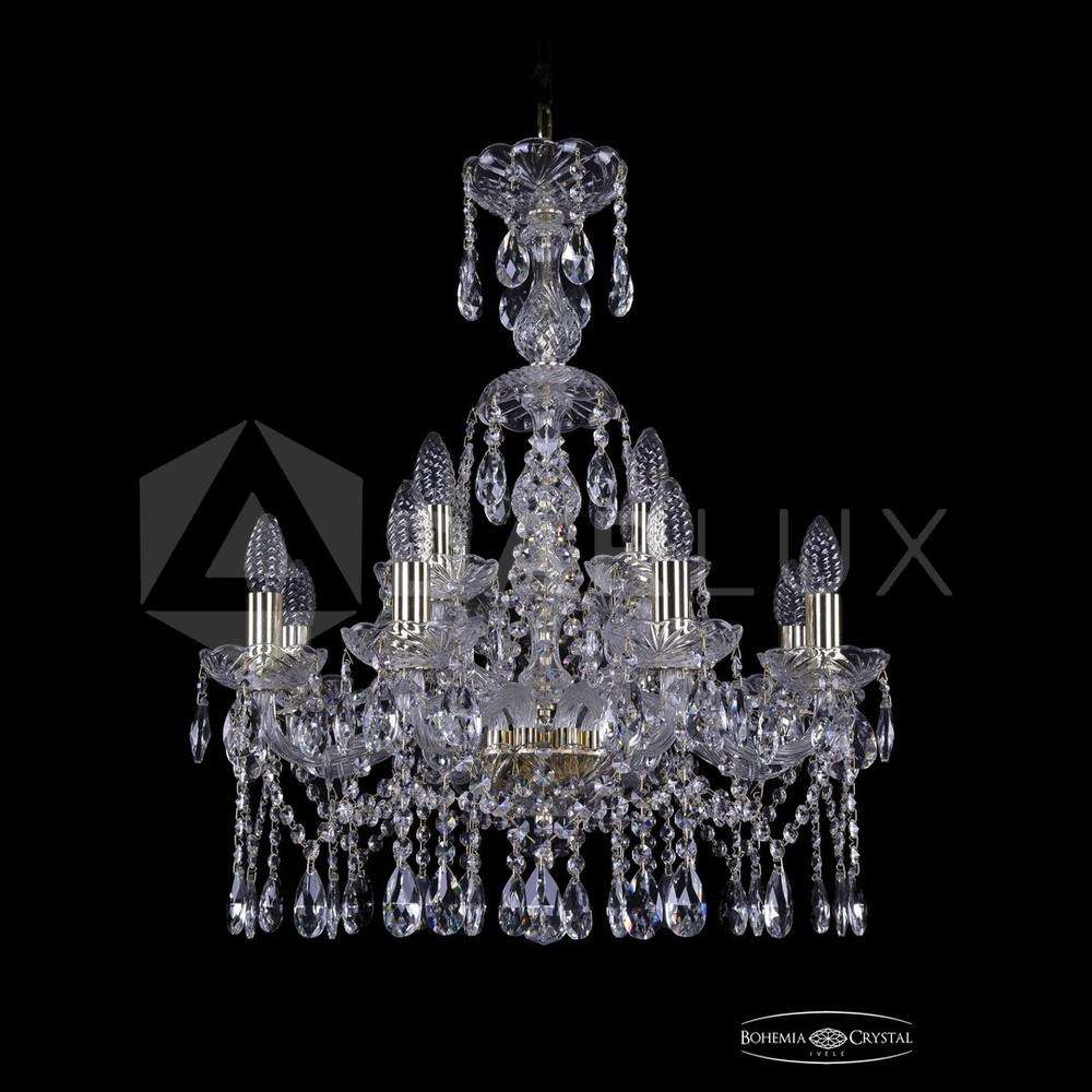Люстра хрустальная 1413/8+4/200/XL-66 G Bohemia Ivele Crystal