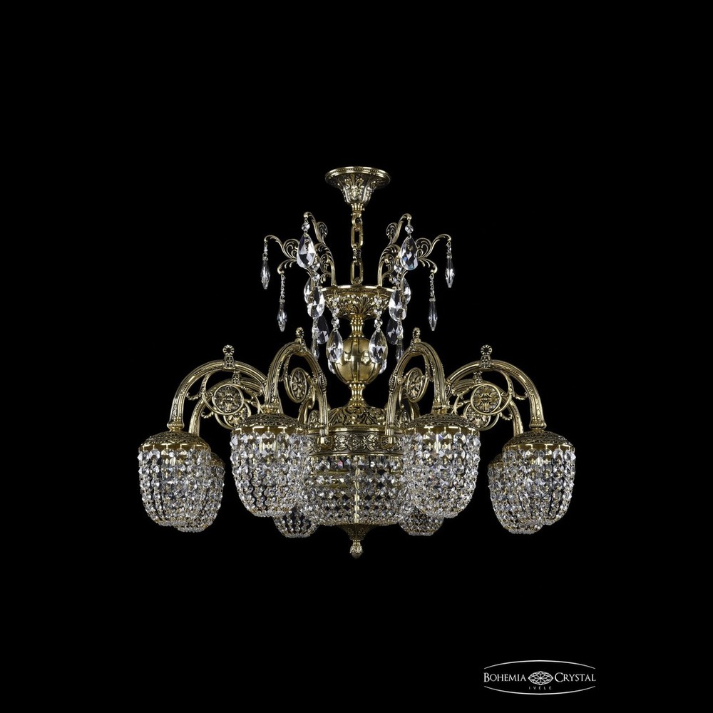 Люстра бронзовая 8723/8/KR210SP/250IT GB Bohemia Ivele Crystal
