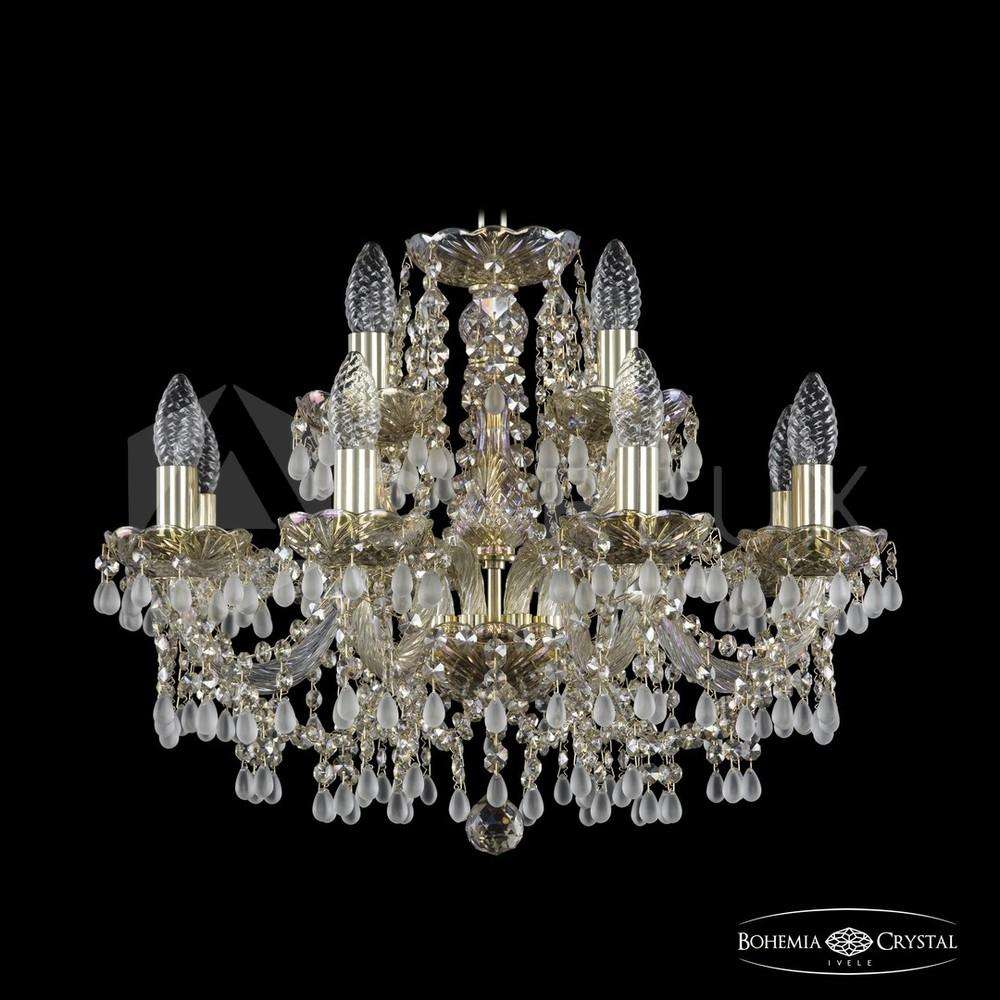 Люстра хрустальная 1410/8+4/195 G V0300 M801 Bohemia Ivele Crystal